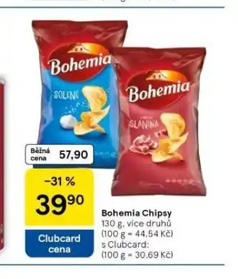 Tesco Bohemia chips nabídka