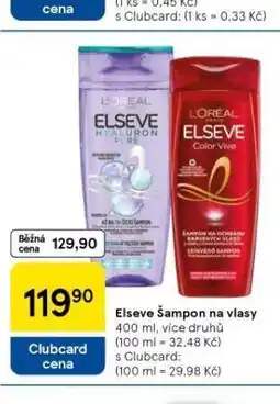 Tesco Elseve šampon nabídka