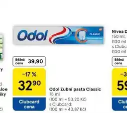 Tesco Odol zubní pasta classic nabídka