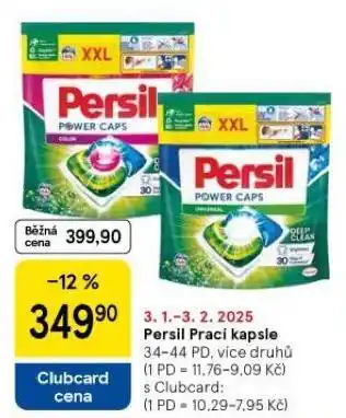 Tesco Persil prací kapsle nabídka