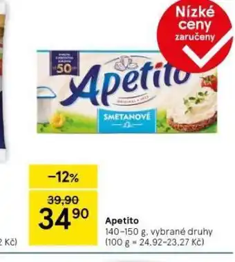 Tesco Apetito nabídka