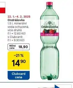 Tesco Ondrášovka ochucená nabídka