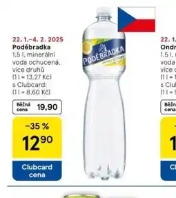 Tesco Poděbradka ochucená nabídka