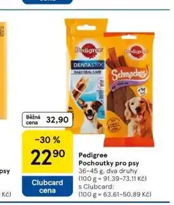 Tesco Pedigree pochoutky pro psy nabídka