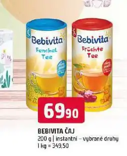 Terno Bebivita instantní čaj nabídka