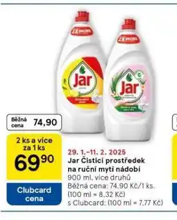 Tesco Jar prostředek na nádobí nabídka