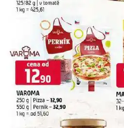 Terno Varoma pizza nabídka