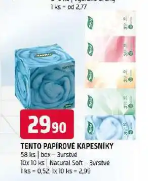 Terno Tento papírové kapesníky nabídka