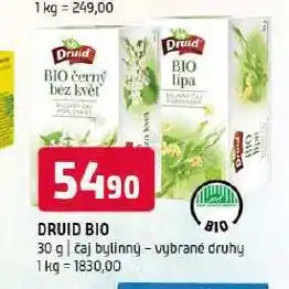 Terno Druid bio čaj nabídka