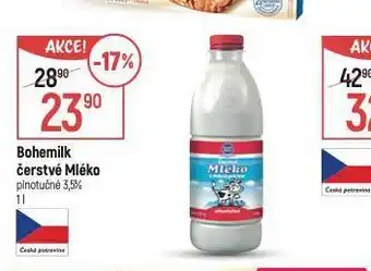 Globus Bohemilk čerstvé mléko 3,5% nabídka