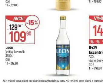 Globus Leon vodka, tuzemák nabídka