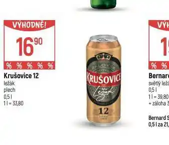 Globus Pivo krušovice 12 královský ležák nabídka