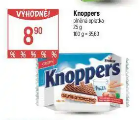 Globus Knoppers plněná oplatka nabídka