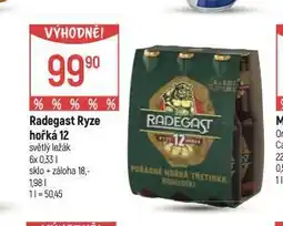 Globus Pivo radegast ryze hořká 12 nabídka