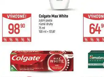 Globus Colgate max white zubní pasta nabídka