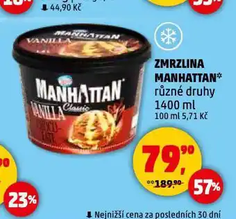 Penny Market Manhattan zmrzlina nabídka