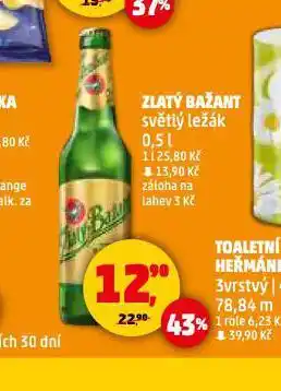 Penny Market Pivo zlatý bažant nabídka