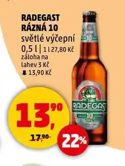 Penny Market Pivo radegast rázná 10 nabídka