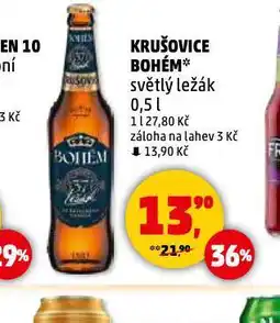 Penny Market Pivo krušovice bohém nabídka