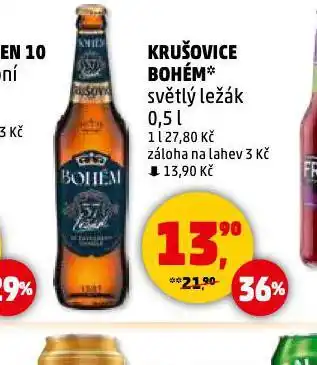 Penny Market Pivo krušovice bohém nabídka