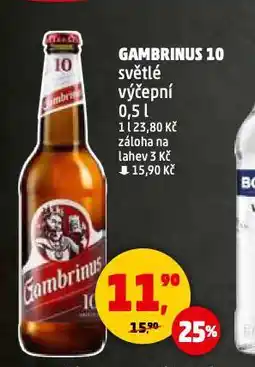 Penny Market Pivo gambrinus originál 10 nabídka