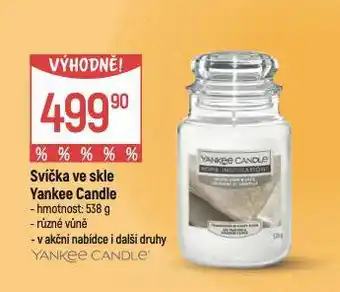 Globus Yankee candle svíčka ve skle nabídka