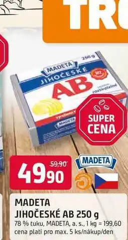 Trefa MADETA JIHOČESKÉ AB 250 g 78 % tuku nabídka