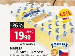 Trefa MADETA JIHOČESKÝ EIDAM SÝR 45% 100g nabídka