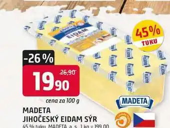 Trefa MADETA JIHOČESKÝ EIDAM SÝR 45% 100g nabídka