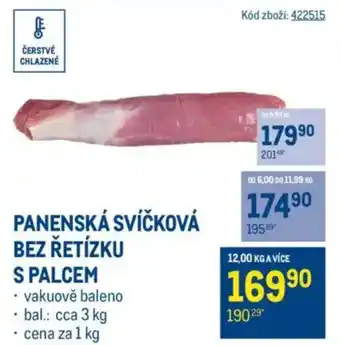 Makro Panenská svíčková bez řetízku s palcem nabídka