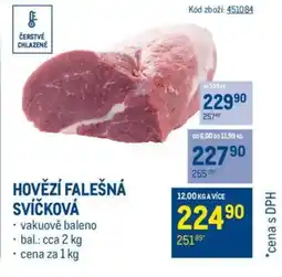 Makro Hovězí falešná svíčková nabídka