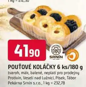 Trefa POUŤOVÉ KOLÁČKY 6 ks/180 g nabídka