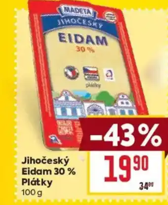 Billa Jihočeský Eidam 30% Plátky nabídka