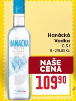 Billa HANACKA Vodka nabídka