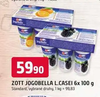 Trefa ZOTT JOGOBELLA L.CASEI 6x 100 g nabídka