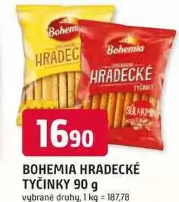 Trefa BOHEMIA HRADECKÉ TYČINKY 90 g nabídka