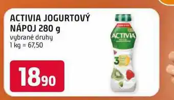 Trefa Activia jogurtový nápoj, různé příchutě 280g nabídka