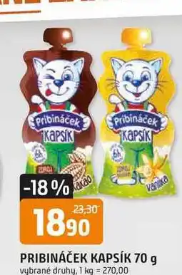 Trefa PRIBINÁČEK KAPSÍK 70 g nabídka