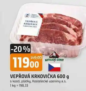 Trefa VEPŘOVÁ KRKOVIČKA 600 g nabídka