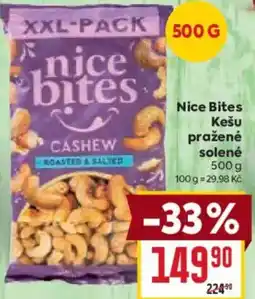 Billa Nice Bites Kešu pražené solené nabídka