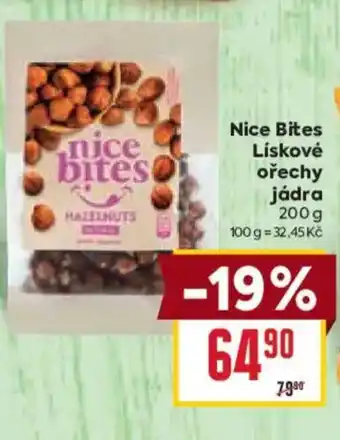 Billa Nice Bites Lískové ořechy jádra nabídka