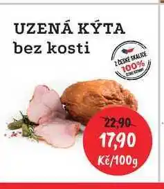 RABBIT řeznictví UZENÁ KÝTA bez kosti 100g nabídka