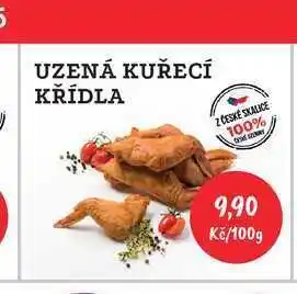 RABBIT řeznictví UZENÁ KUŘECÍ KŘÍDLA 100g nabídka