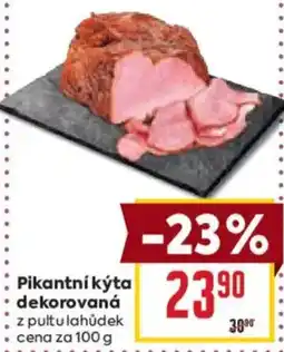 Billa Pikantní kýta dekorovaná nabídka