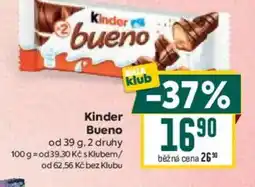 Billa Kinder Bueno nabídka