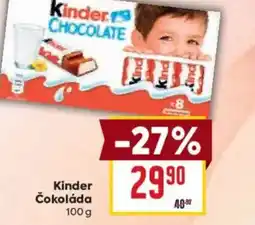 Billa Kinder Čokoláda nabídka