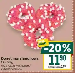 Billa Donut marshmallows nabídka