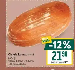 Billa Chléb konzumní nabídka