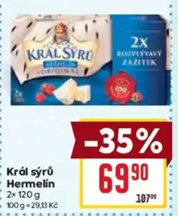 Billa Král sýrů Hermelín nabídka