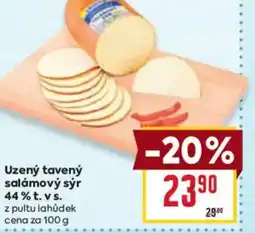 Billa Uzený tavený salámový sýr 44% t. vs. nabídka